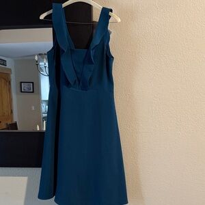 Maggy London Chic Teal Sleeveless Midi Dress